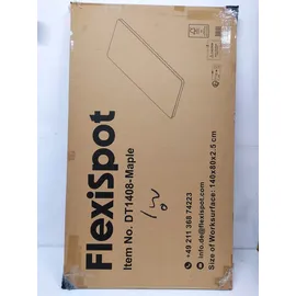 FlexiSpot Tischplatte ahorn rechteckig abgerundet 140,0 cm 80,0 cm