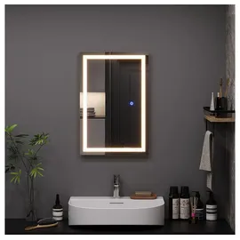 Vicco Miral 60 x 40 cm mit Frontlight Beleuchtung, Model 55488 - Transparent