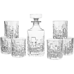Whisky Set Etna, RCR - 1 Karaffe + 6 Tumbler