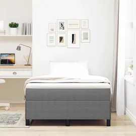 vidaXL Boxspringbett 120 x 200 cm Hellgrau