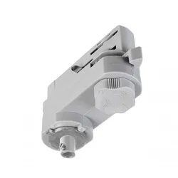 Deko-Light 3-Phasen Schienensystem D Line 3-Phasen Adapter für Leuchtenmontage Fenstergrau