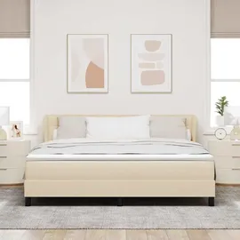 vidaXL Boxspringbett 180 x 200 cm Creme