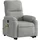 vidaXL Massagesessel mit Aufstehhilfe Mikrofasergewebe 89,5 x 103,5 x 0 cm Hellgrau elektrisch