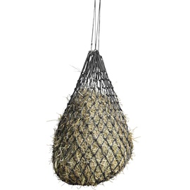 Kerbl Heunetz Heuraufe Beschäftigungsnetz Heusack Futternetz, Engmaschig 5x5 cm Schwarz