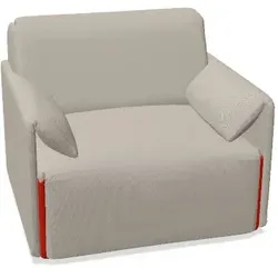 Magis Sessel mit Armlehnen.