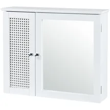 [en.casa] Karlsøy 60 cm weiß mit Beleuchtung