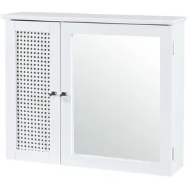 [en.casa] Karlsøy 60 cm weiß mit Beleuchtung