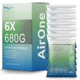 BonAura® Luftentfeuchter Nachfüllpack 6x 680g - Sparset Luftentfeuchter Granulat - 6er Set Entfeuchter Granulat - Schimmel- und Geruchsschutz