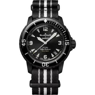 Swatch x Blancpain Ocean of Storms Automatikuhr Bioceramic Scuba Fifty Fathoms-Kollektion