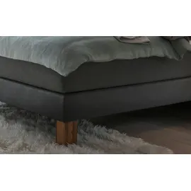 Hasena Boxspringbett 140-180 cm Braun / Dunkelgrau, Liegefläche:160 x 200 cm, Topper:Superio-Topper