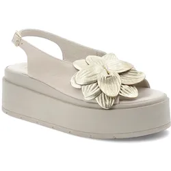 Beige Sandalen Chebello Plateauschuhe, 37