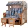 Mr. Deko bene,iving Strandkorb Komplettset Ammersee Grande XL Teak PE shell Modell 580 inkl. Liftersystem