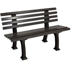 gartenmoebel-einkauf Bank IBIZA 2-sitzer, Kunststoff braun