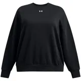 Under Armour Rival Fleece Oversized Pullover Damen 001 - black/white 3X
