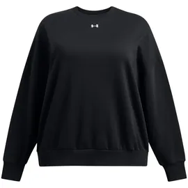 Under Armour Rival Fleece Oversized Pullover Damen 001 - black/white 3X