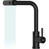 luxuskollektion Wasserfall Wasserhahn Küche Schwarz