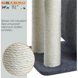 Estexo Kratzbaum 140 cm grau