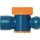 LOC-LINE® Absperrventil 1/2 Zoll IG schwarz