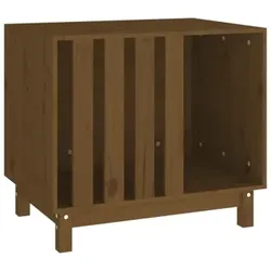 VidaXL Hundehütte Massivholz Kiefer Hundehöhle Hundebett braun 70 cm, 50 cm, 62 cm