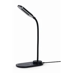 Gembird Schreibtischlampe kabellosem Ladegeraet schw/weiß