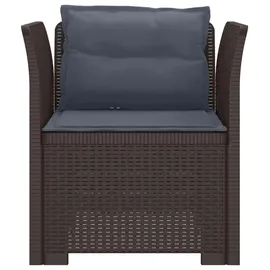 vidaXL 1-Sitzer Sessel 1 x 1 x 1 cm braun