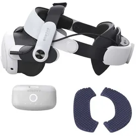 Bobovr M3 Pro Kopfband Akku Weiß/Schwarz für Oculus Quest 3