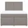 vidaXL Boxspringbett 140 x 200 cm Taupe