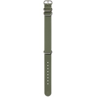 Nixon FKM Rubber NATO Wechselarmband für Uhren mit 20 mm Abstand aus Silikon und Kautschuk in der Farbe Olive mit Schnalle und Beschläge aus Edelstahl, BA005-333-00