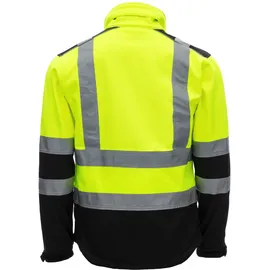 Nitras Nitras, Warnschutz-Softshelljacke Neongelb/schwarz, Gr.XXL (5XL)