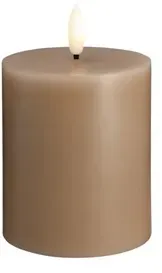 LED pillar candle - Sand - 74x100 mm