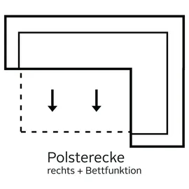 sit&more Ecksofa SIT & MORE "Benson L-Form", braun, B:265cm H:94cm T:215cm, NaturLeder;Luxus-Microfaser;Luxus-Kunstleder;Primabelle-Microfaser, Sofas, Ecksofa, wahlweise mit Bettfunktion