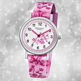 Regent Kinderuhr rosa pink weiß Elegant Quarzuhr Analoguhr URF727