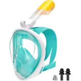 Tauchmaske 180-Grad-Sicht Anti-Fog Vollgesichtsmaske zum Schnorcheln Anti-Leck Schnorchelmaske für Kinder Tauchen, Schnorcheln und Schwimmen