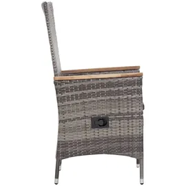 vidaXL Garten-Lounge-Set 3-tlg. grau 3059364