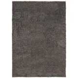 benuta Basic Hochflor Shaggyteppich Soho Grau 160x230 cm - Langflor Teppich für Wohnzimmer