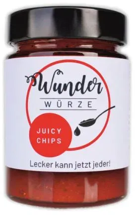 Wunderwürze, Juicy Chips, 165g Glas