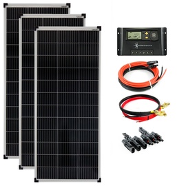 Solartronics 300Watt 12Volt Solar Set Solaranlage Inselanlage Garten Camping Solarmodul