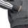 adidas Essential Three Stripes Fleece Kapuzenjacke Herren Dark Grey Heather/Black M