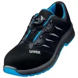 Uvex Halbschuh schwarz/blau uvex 2 trend, S1P BOA, EU-Schuhgröße: 45