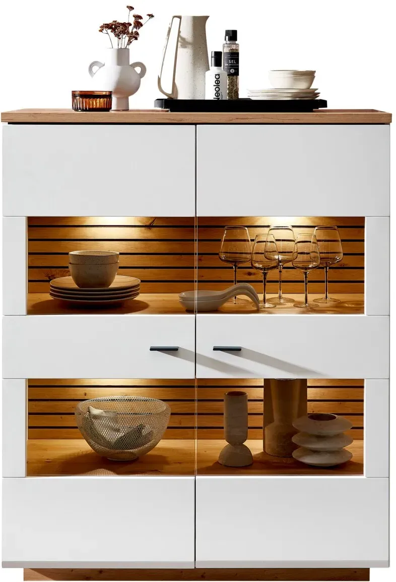Zurbrüggen Highboard FRESNO - B/H/T ca. 110,00x136,00x40,00