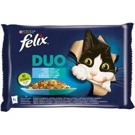 FELIX Duo Fischgeschmacksrichtungen in Gelee 4x85g