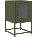 vidaXL Nachttisch Olivgrün 36x39x60,5 cm Kaltgewalzter Stahl