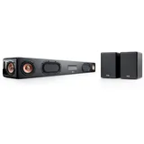 Teufel CINEBAR ULTIMA Surround "4.0-Set" Soundbar (Bluetooth, HDMI, 380 W, Bluetooth mit aptX) schwarz
