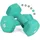Yes4All WCZV Hex Neopren Kurzhantel 2er Set 4 kg türkisblau