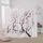 Homestyle4u Paravent Weiß Holz Shoji Reispapier Kirschblüten Shoji