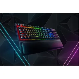 Razer BlackWidow V3 Pro (Green Switch) - Kabellose Mechanische Gaming Tastatur (Klickende Mechanische Switches, RGB Chroma, Handballenauflage, Bluetooth, QWERTZ DE-Layout | Schwarz