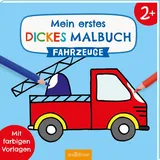 arsEdition Mein erstes dickes Malbuch Fahrzeuge