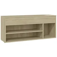 VidaXL Schuhbank Sonoma-Eiche 105x30x45 cm Holzwerkstoff
