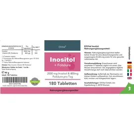 Exvital Inositol mit Folsäure Tabletten 180 St.