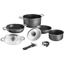 Brunner Camping Koch Geschirr Set Flavor 7+1 20 cm Outdoor Küche Topf Pfanne Alu